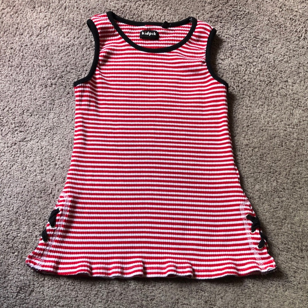 Kidpik ribbed striped tank